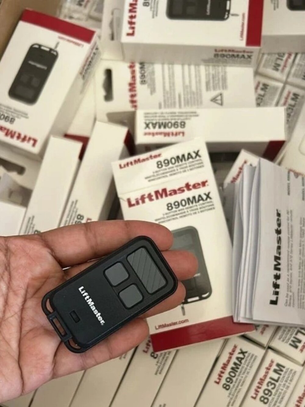 LiftMaster 890MAX 3-Button security Mini key chain Garage Door Opener Control